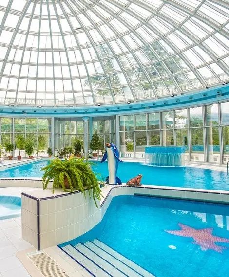 Крытый бассейн «Мыса Видного» со стеклянной кровлей — фото 8